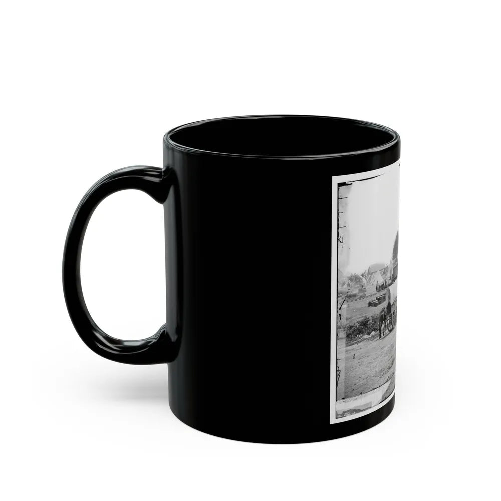 Savage Station, Va. Headquarters Of Gen. George B. Mcclellan On The Richmond & York River Railroad (U.S. Civil War) Black Coffee Mug-Go Mug Yourself