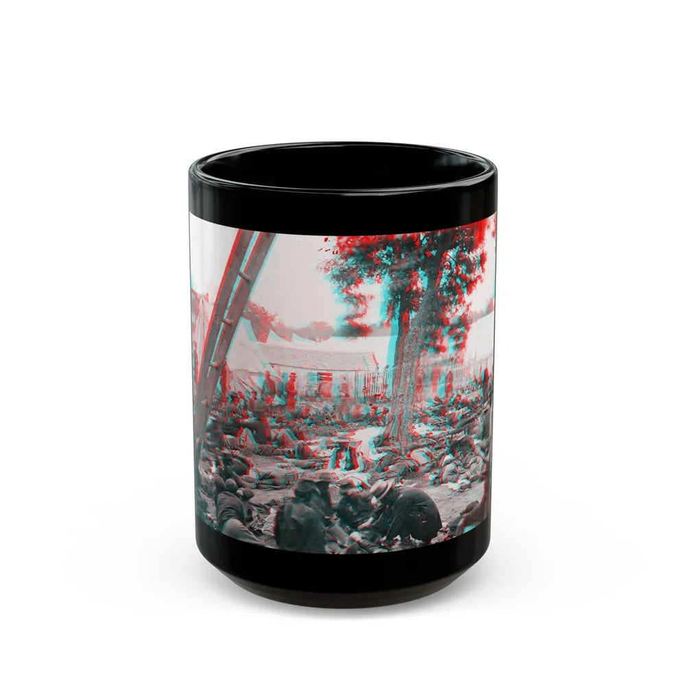 Savage Station, Va. Union Field Hospital After The Battle Of June 27, During The Civil War (U.S. Civil War) Black Coffee Mug-15oz-Go Mug Yourself