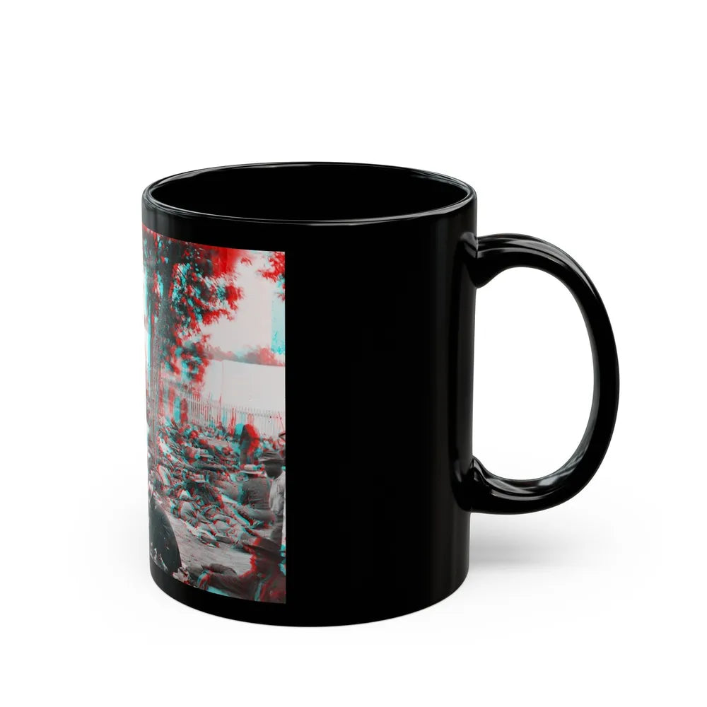 Savage Station, Va. Union Field Hospital After The Battle Of June 27, During The Civil War (U.S. Civil War) Black Coffee Mug-Go Mug Yourself