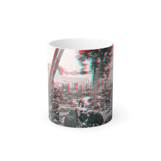 Savage Station, Va. Union Field Hospital After the Battle of June 27, During the Civil War (U.S. Civil War) Color Changing Coffee Mug 11oz-11oz-Go Mug Yourself