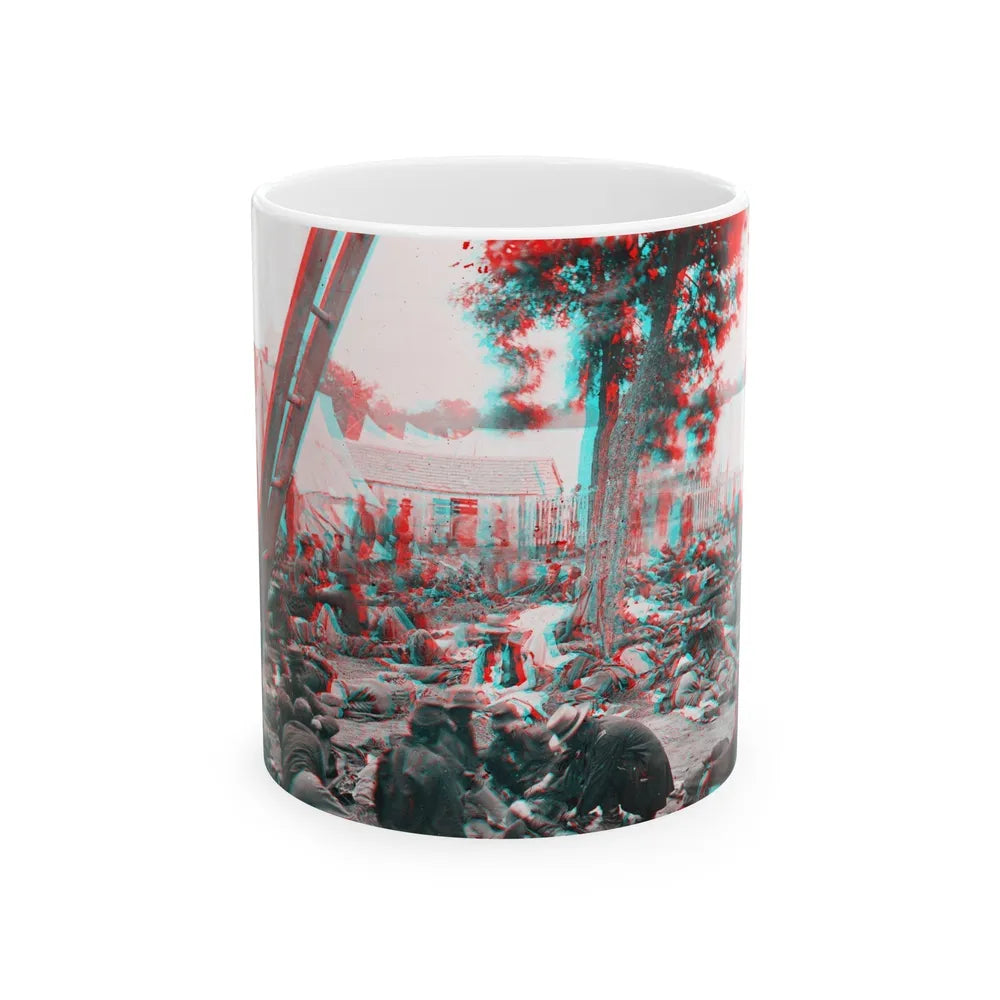 Savage Station, Va. Union Field Hospital After The Battle Of June 27, During The Civil War (U.S. Civil War) White Coffee Mug-11oz-Go Mug Yourself