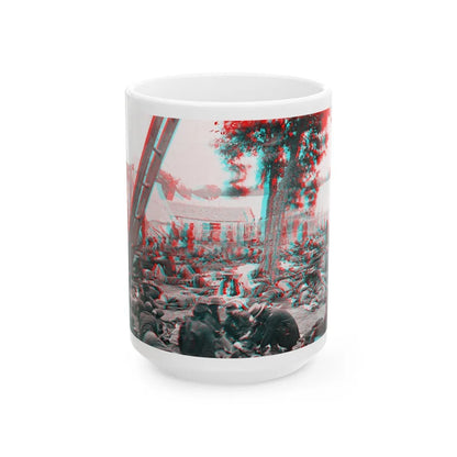 Savage Station, Va. Union Field Hospital After The Battle Of June 27, During The Civil War (U.S. Civil War) White Coffee Mug-15oz-Go Mug Yourself