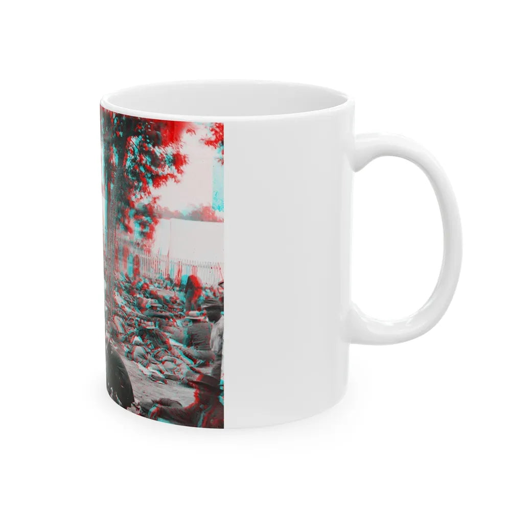 Savage Station, Va. Union Field Hospital After The Battle Of June 27, During The Civil War (U.S. Civil War) White Coffee Mug-Go Mug Yourself