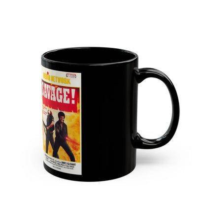 SAVAGE (VHS COVER) - Black Coffee Mug-Go Mug Yourself