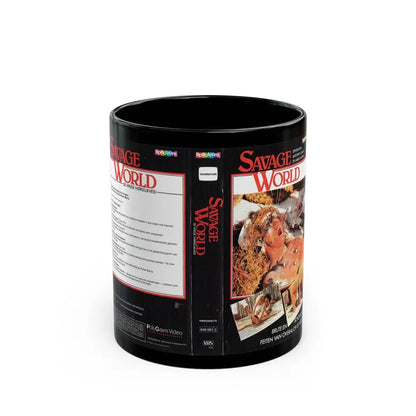 SAVAGE WORLD GERMAN (VHS COVER) - Black Coffee Mug 11oz - Go Mug Yourself