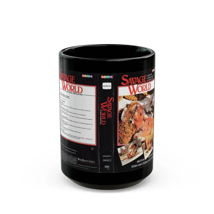 SAVAGE WORLD GERMAN (VHS COVER) - Black Coffee Mug 15oz - Go Mug Yourself