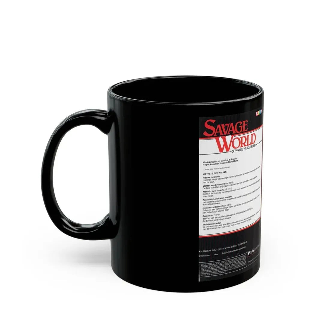 SAVAGE WORLD GERMAN (VHS COVER) - Black Coffee Mug - Go Mug Yourself