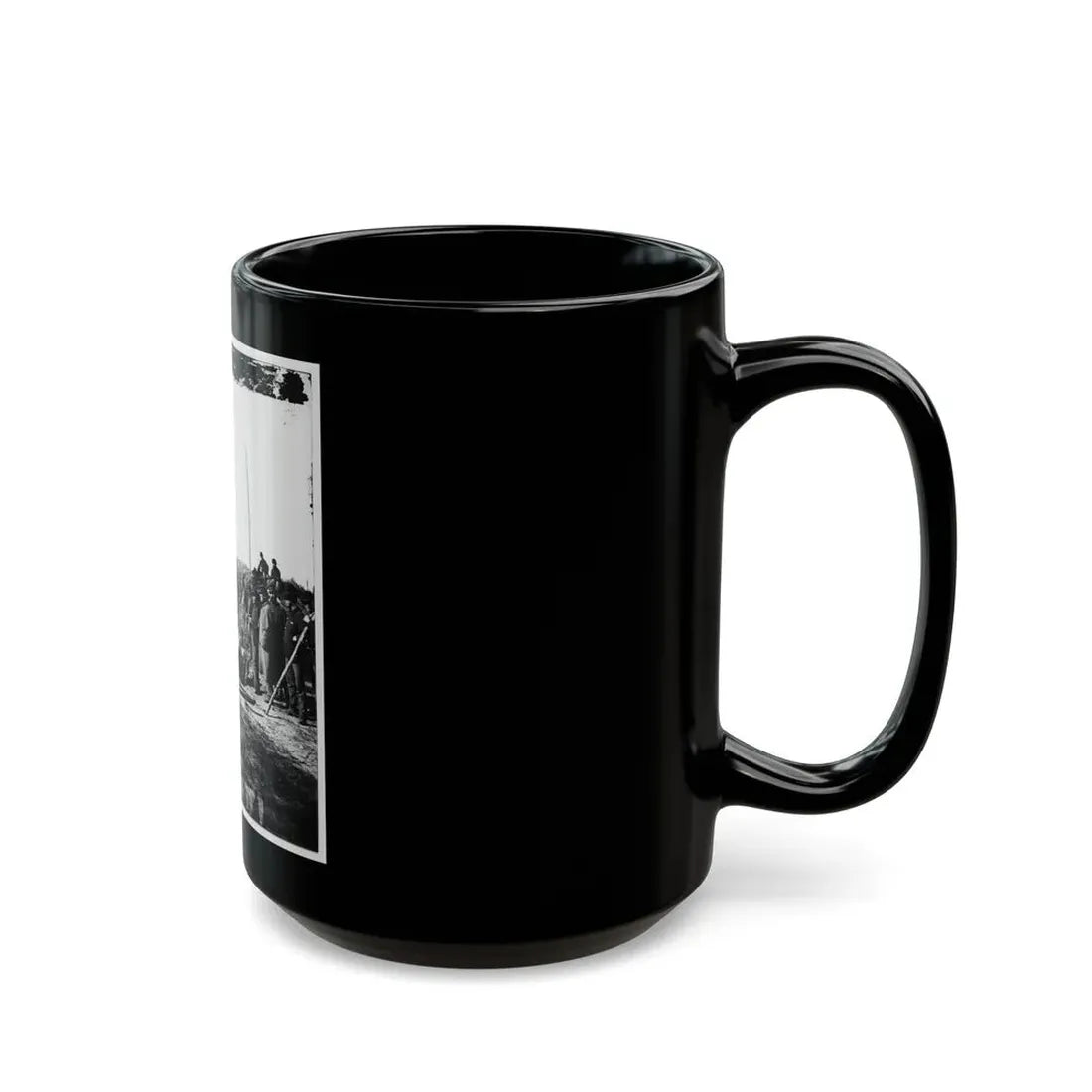 Savannah, Ga., Vicinity. Army Engineers Removing 8-Inch Columbiad Gun From Fort Mcallister (U.S. Civil War) Black Coffee Mug - Go Mug Yourself