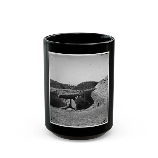 Savannah, Ga., Vicinity. Confederate Gun At Fort Mcallister (U.S. Civil War) Black Coffee Mug 15oz - Go Mug Yourself
