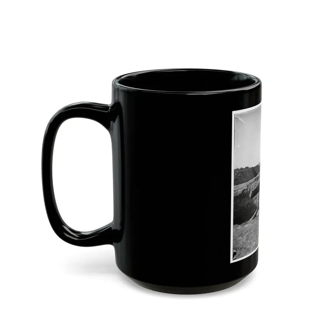 Savannah, Ga., Vicinity. Confederate Gun At Fort Mcallister (U.S. Civil War) Black Coffee Mug - Go Mug Yourself