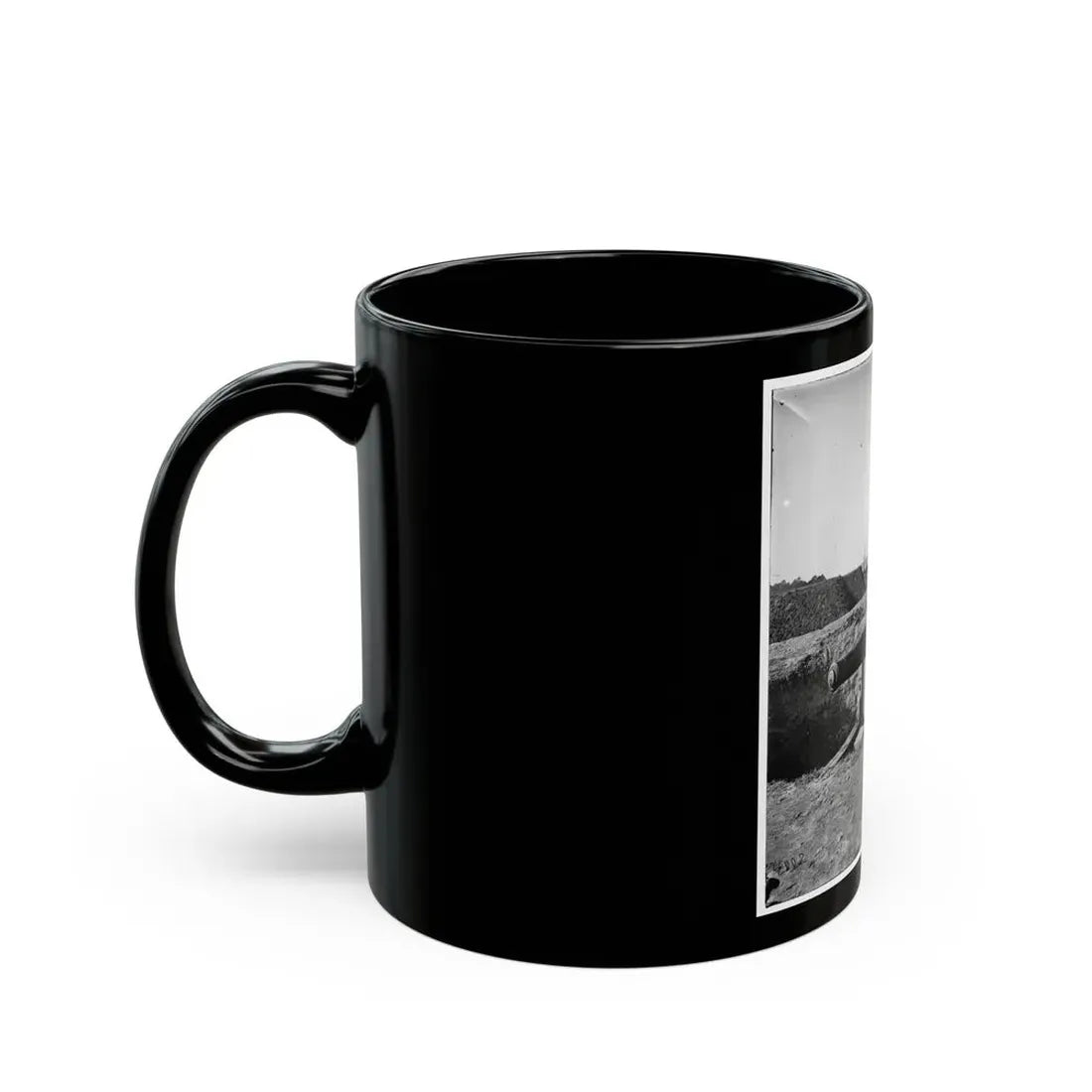 Savannah, Ga., Vicinity. Confederate Gun At Fort Mcallister (U.S. Civil War) Black Coffee Mug - Go Mug Yourself