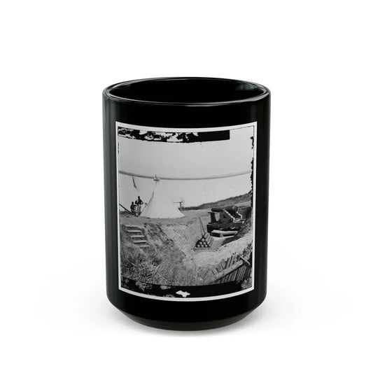 Savannah, Ga., Vicinity. Signal Station On The Ogeechee At Fort Mcallister (U.S. Civil War) Black Coffee Mug 15oz - Go Mug Yourself