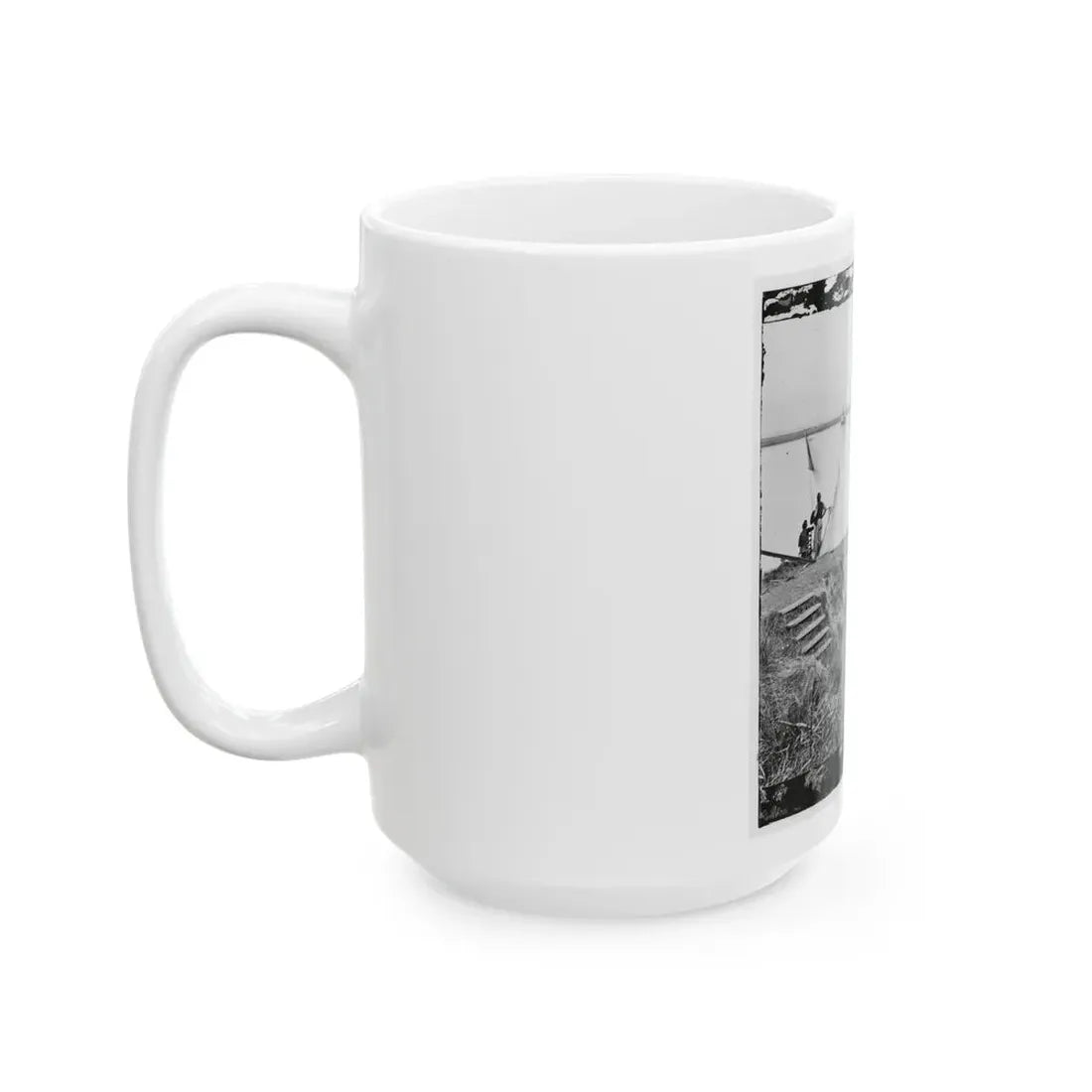 Savannah, Ga., Vicinity. Signal Station On The Ogeechee At Fort Mcallister (U.S. Civil War) White Coffee Mug - Go Mug Yourself