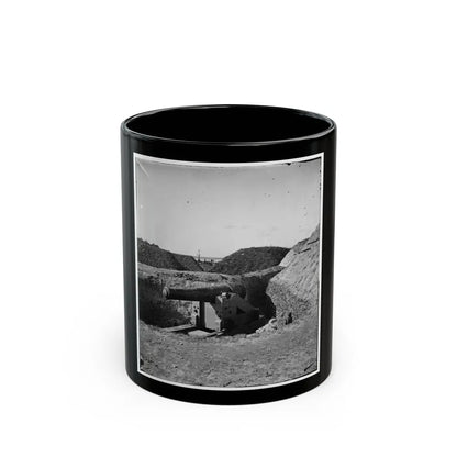 Savannah, Ga., Vicinity. Confederate Gun At Fort Mcallister (U.S. Civil War) Black Coffee Mug-11oz-Go Mug Yourself