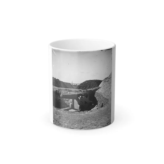 Savannah, Ga., Vicinity. Confederate Gun at Fort Mcallister (U.S. Civil War) Color Changing Coffee Mug 11oz-11oz-Go Mug Yourself