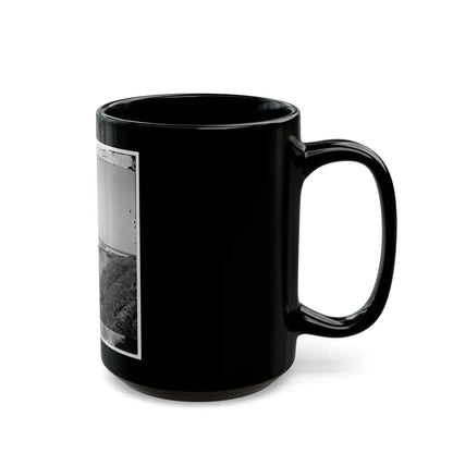 Savannah, Ga., Vicinity. Interior View Of Fort Mcallister, 14 Miles South Of The City; The Ogeechee River Beyond (U.S. Civil War) Black Coffee Mug-Go Mug Yourself