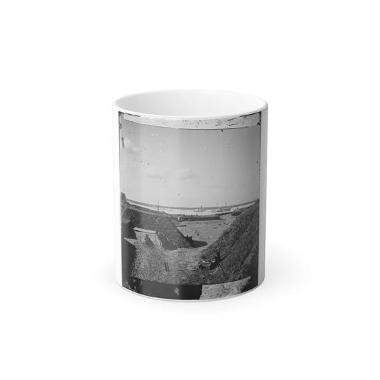 Savannah, Ga., Vicinity. Interior View of Fort Mcallister, 14 Miles South of the City; the Ogeechee River Beyond (U.S. Civil War) Color Changing Coffee Mug 11oz-11oz-Go Mug Yourself