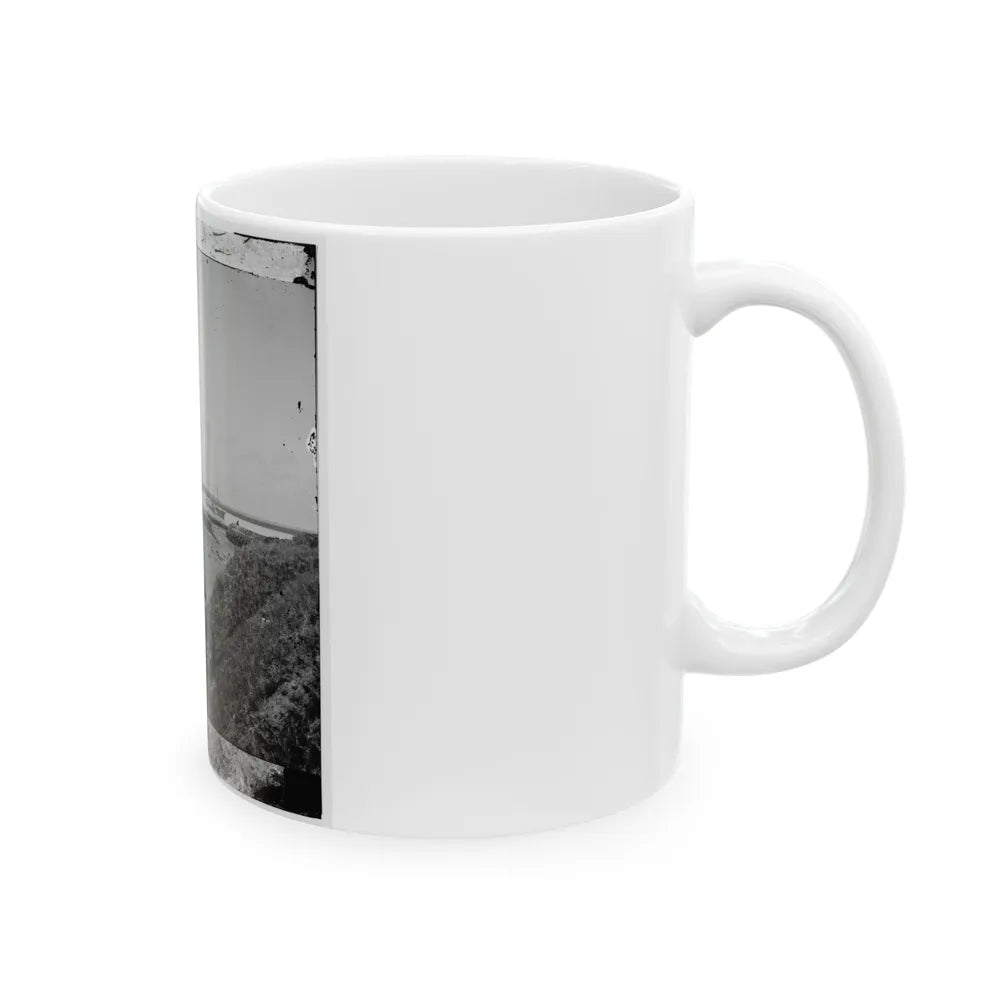 Savannah, Ga., Vicinity. Interior View Of Fort Mcallister, 14 Miles South Of The City; The Ogeechee River Beyond (U.S. Civil War) White Coffee Mug-Go Mug Yourself