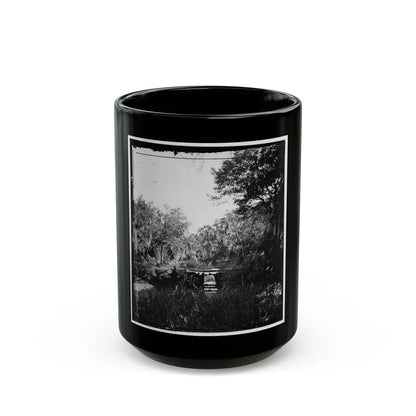 Savannah, Georgia. Bridge Over Stream (U.S. Civil War) Black Coffee Mug 15oz - Go Mug Yourself