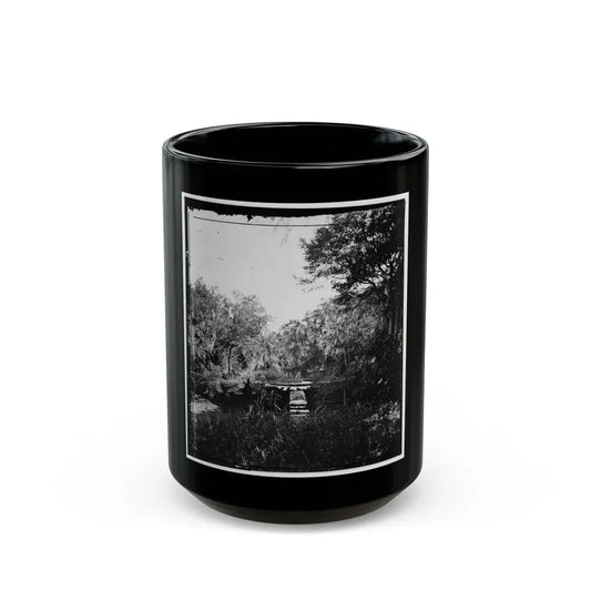 Savannah, Georgia. Bridge Over Stream (U.S. Civil War) Black Coffee Mug 15oz - Go Mug Yourself