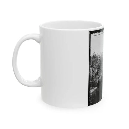 Savannah, Georgia. Bridge Over Stream (U.S. Civil War) White Coffee Mug - Go Mug Yourself