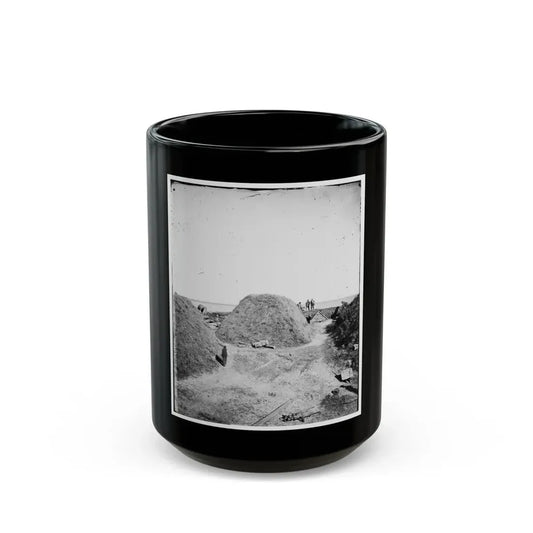Savannah, Georgia (Vicinity). Interior Of Fort Mcallister (U.S. Civil War) Black Coffee Mug 15oz - Go Mug Yourself