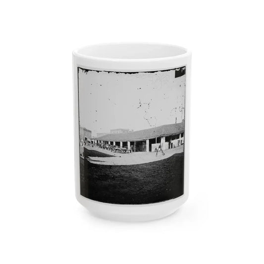 Savannah, Georgia (Vicinity). Market Place (U.S. Civil War) White Coffee Mug 15oz - Go Mug Yourself