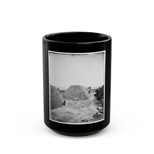 Savannah, Georgia (Vicinity). Interior Of Fort Mcallister (U.S. Civil War) Black Coffee Mug-15oz-Go Mug Yourself
