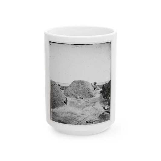 Savannah, Georgia (Vicinity). Interior Of Fort Mcallister (U.S. Civil War) White Coffee Mug-15oz-Go Mug Yourself