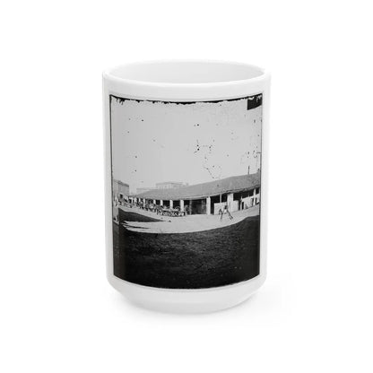 Savannah, Georgia (Vicinity). Market Place (U.S. Civil War) White Coffee Mug-15oz-Go Mug Yourself