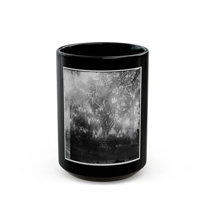 Savannah, Georgia. View Of Cemetery (U.S. Civil War) Black Coffee Mug 15oz - Go Mug Yourself