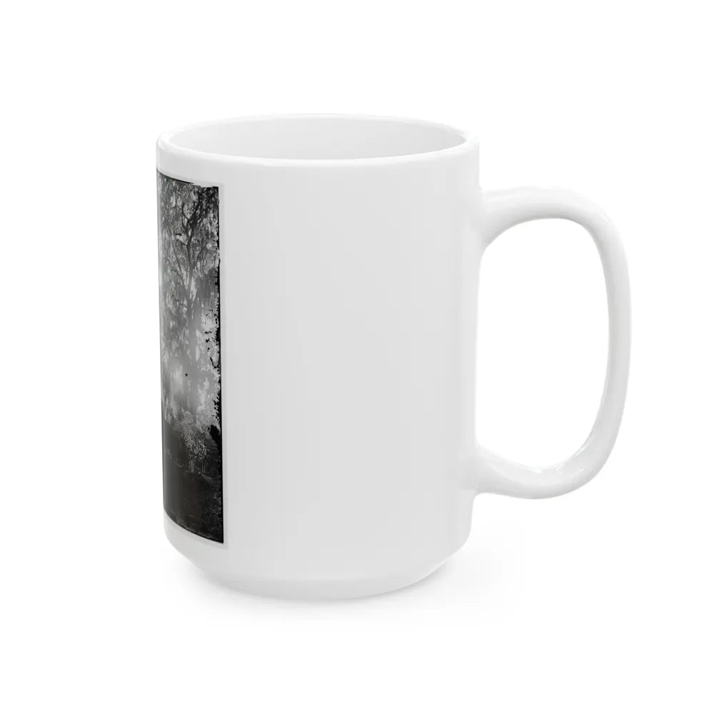 Savannah, Georgia. View Of Cemetery (U.S. Civil War) White Coffee Mug-Go Mug Yourself