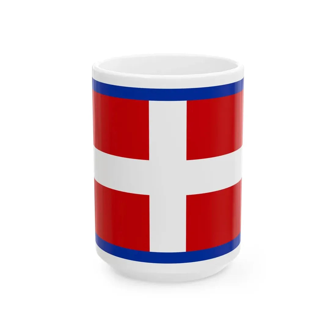 Savoyard flag (Italy) White Coffee Mug 15oz - Go Mug Yourself