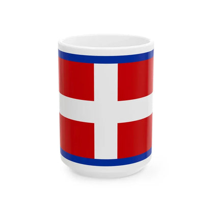 Savoyard flag (Italy) White Coffee Mug 15oz - Go Mug Yourself