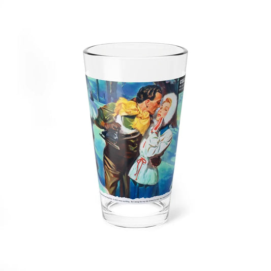 Say, Haven't You Been Kissed Before, Collier's, March 23, 1946 (Magazine Illustration) Pint Glass 16oz 16oz - Go Mug Yourself