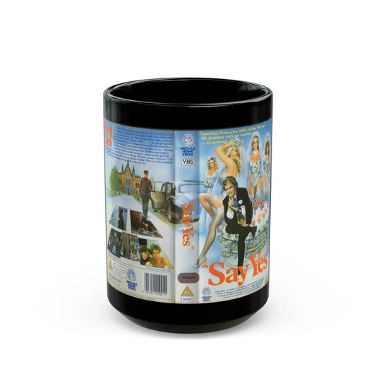 SAY YES (VHS COVER) - Black Coffee Mug 15oz - Go Mug Yourself