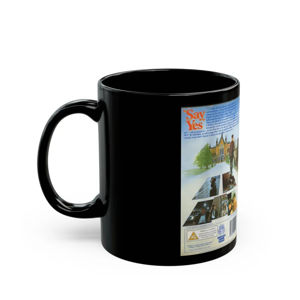 SAY YES (VHS COVER) - Black Coffee Mug-Go Mug Yourself