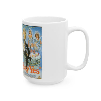 SAY YES (VHS COVER) - White Coffee Mug-Go Mug Yourself