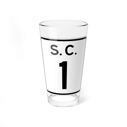 SC-1 (South Carolina) (Road Sign) Pint Glass 16oz 16oz - Go Mug Yourself