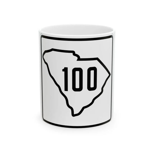 SC-100 1926 (South Carolina) (Road Sign) White Coffee Mug 11oz - Go Mug Yourself