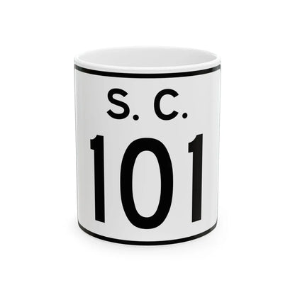 SC-101 (South Carolina) (Road Sign) White Coffee Mug 11oz - Go Mug Yourself