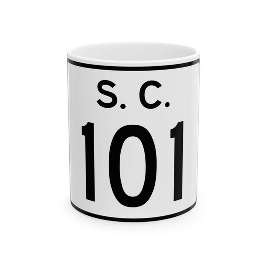 SC-101 (South Carolina) (Road Sign) White Coffee Mug 11oz - Go Mug Yourself