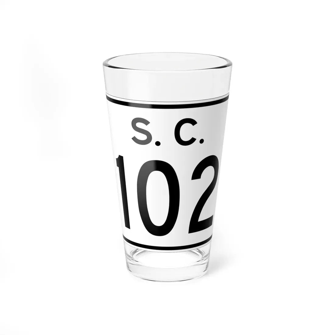 SC-102 (South Carolina) (Road Sign) Pint Glass 16oz 16oz - Go Mug Yourself
