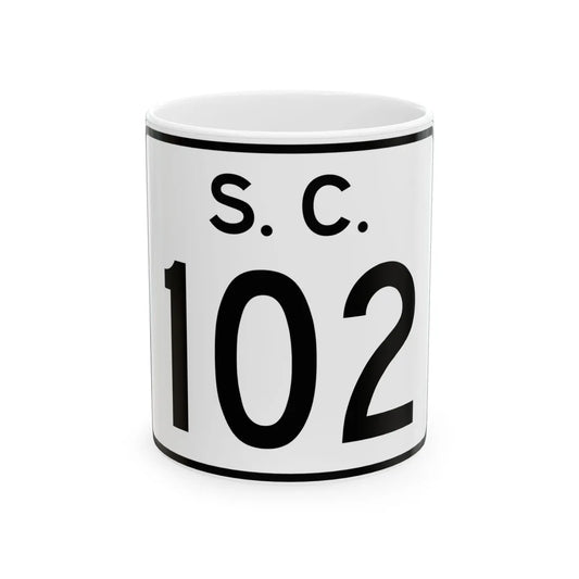 SC-102 (South Carolina) (Road Sign) White Coffee Mug 11oz - Go Mug Yourself