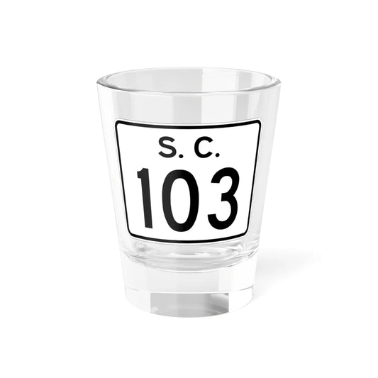 SC-103 (South Carolina) (Road Sign) Shot Glass 1.5oz 1.5oz - Go Mug Yourself