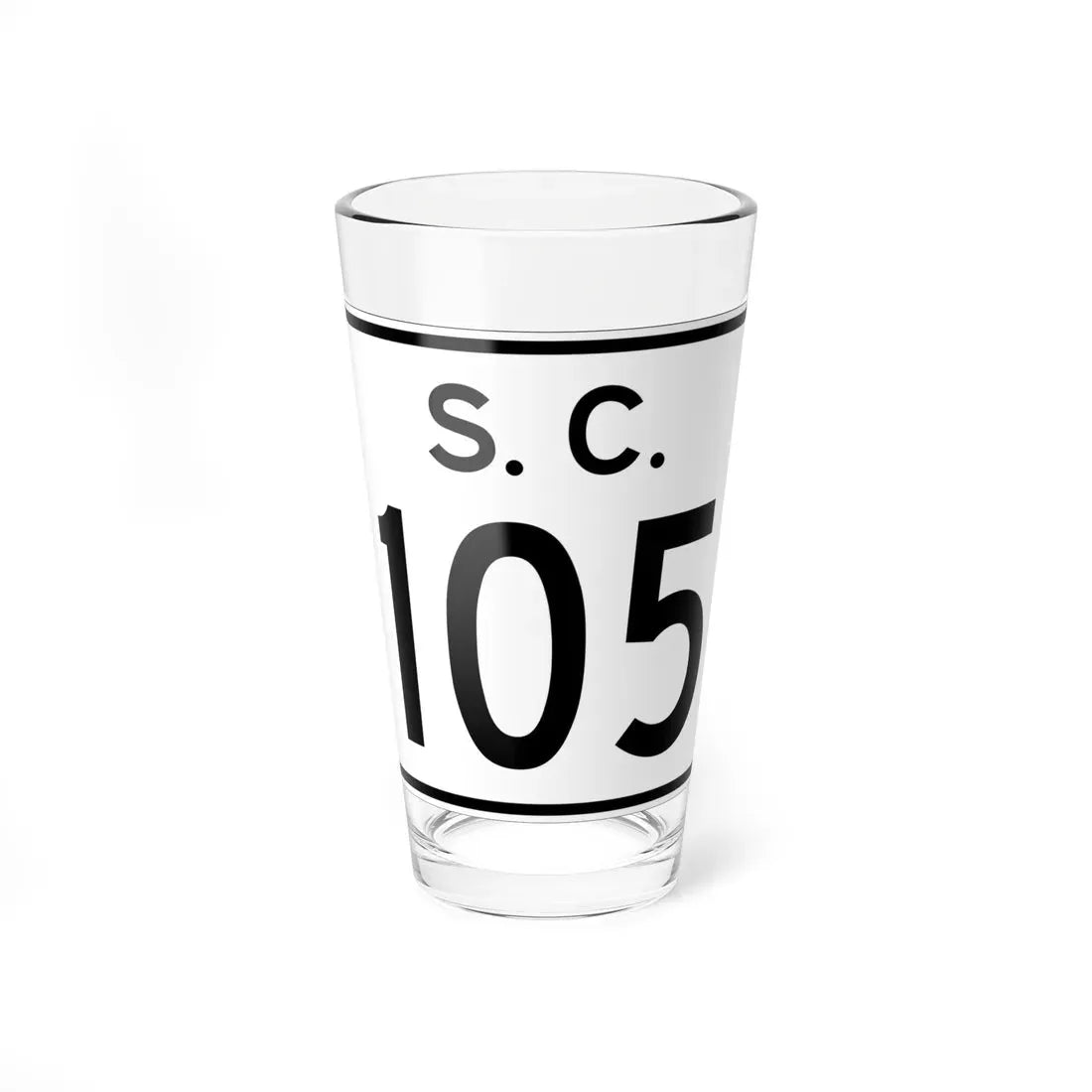 SC-105 (South Carolina) (Road Sign) Pint Glass 16oz 16oz - Go Mug Yourself
