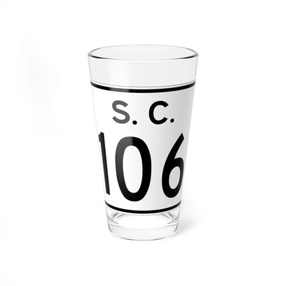 SC-106 (South Carolina) (Road Sign) Pint Glass 16oz 16oz - Go Mug Yourself