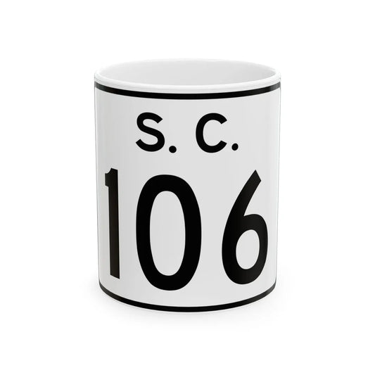 SC-106 (South Carolina) (Road Sign) White Coffee Mug 11oz - Go Mug Yourself