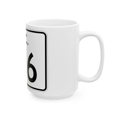 SC-106 (South Carolina) (Road Sign) White Coffee Mug - Go Mug Yourself