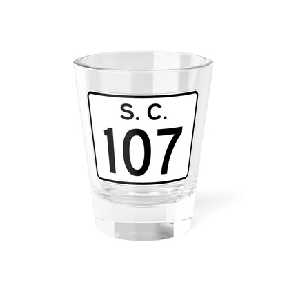 SC-107 (South Carolina) (Road Sign) Shot Glass 1.5oz 1.5oz - Go Mug Yourself